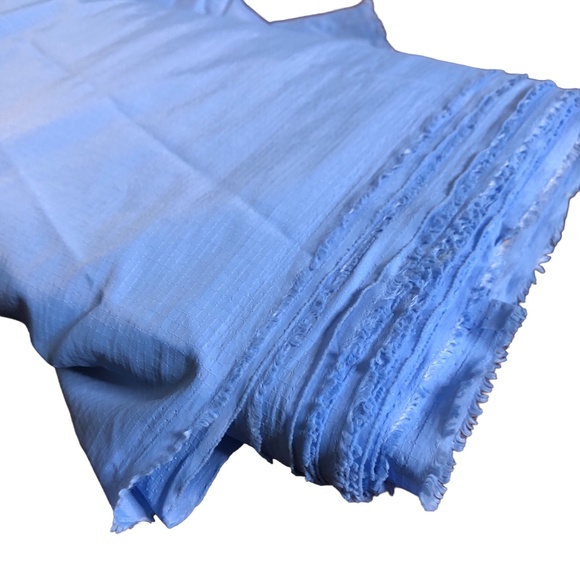 Lightweight Blue Grid Polyester Multi-Purpose Fabric 10 1/2 Yards by 59" wide - Picture 7 of 15